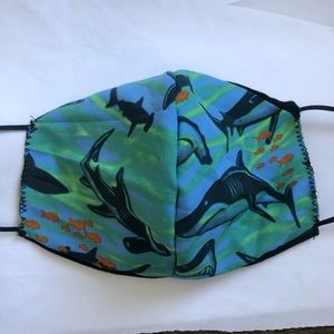 Sharks design face mask